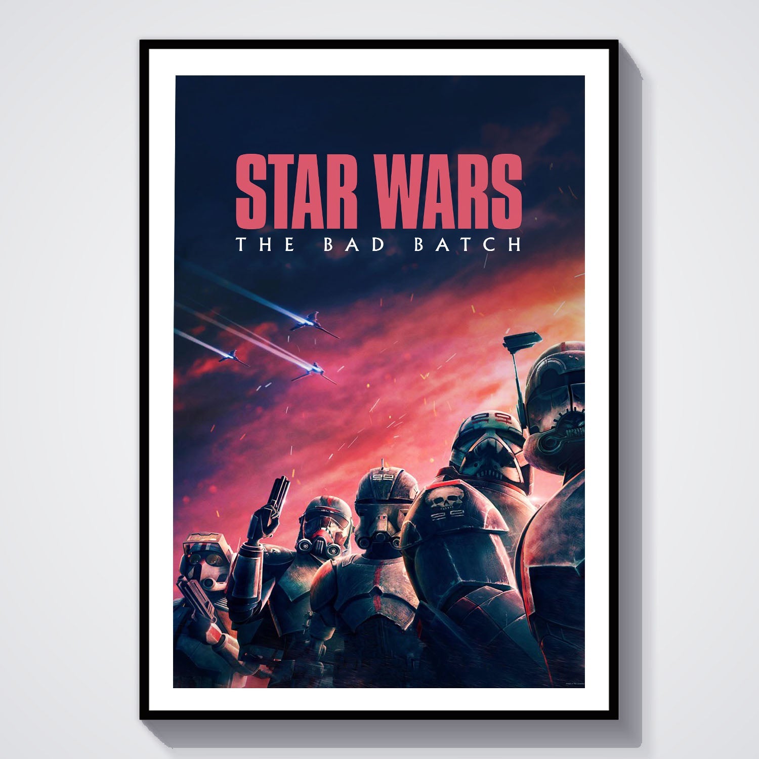 Flex Designs Poster Star Wars The Bad Batch 8 x 10" Home Goods - TV Show 2021 TV Show Poster