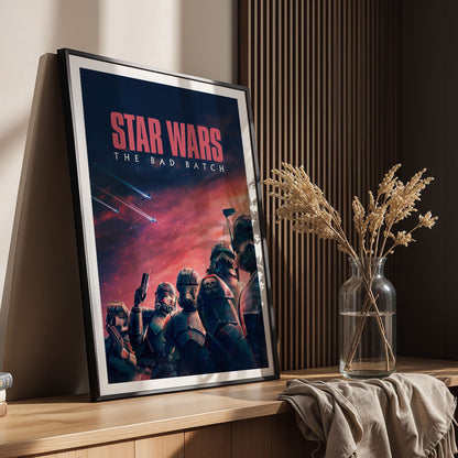Flex Designs Poster Star Wars The Bad Batch 8 x 10" Home Goods - TV Show 2021 TV Show Poster