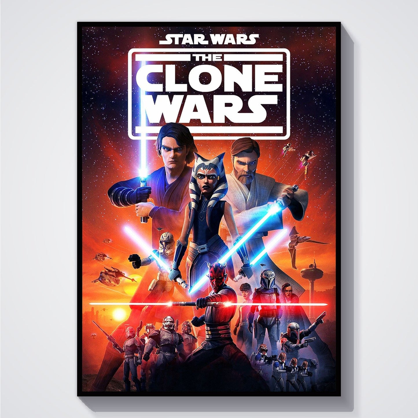 Flex Designs Poster Star Wars The Clone Wars Cartoon 5 x 7" Home Goods - TV Show 2008 TV Show Poster
