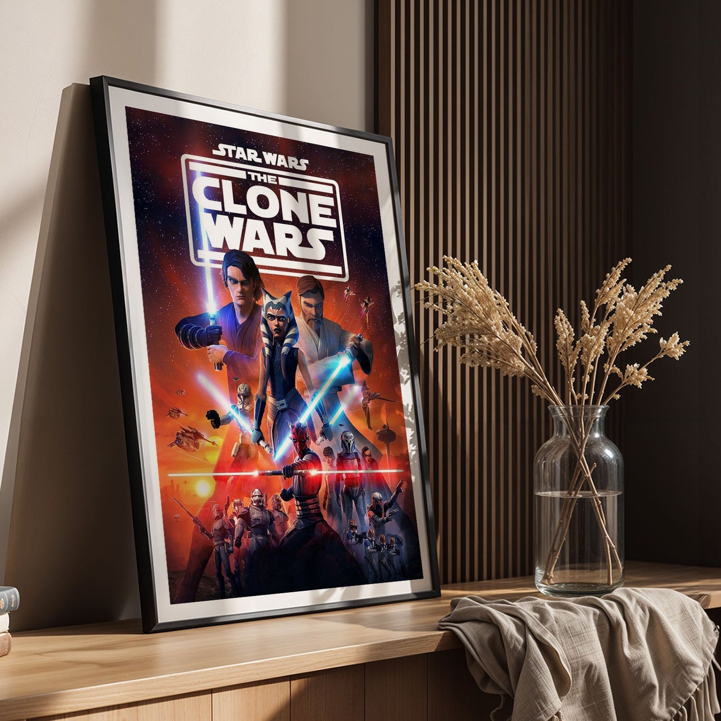 Flex Designs Poster Star Wars The Clone Wars Cartoon 8 x 10" Home Goods - TV Show 2008 TV Show Poster