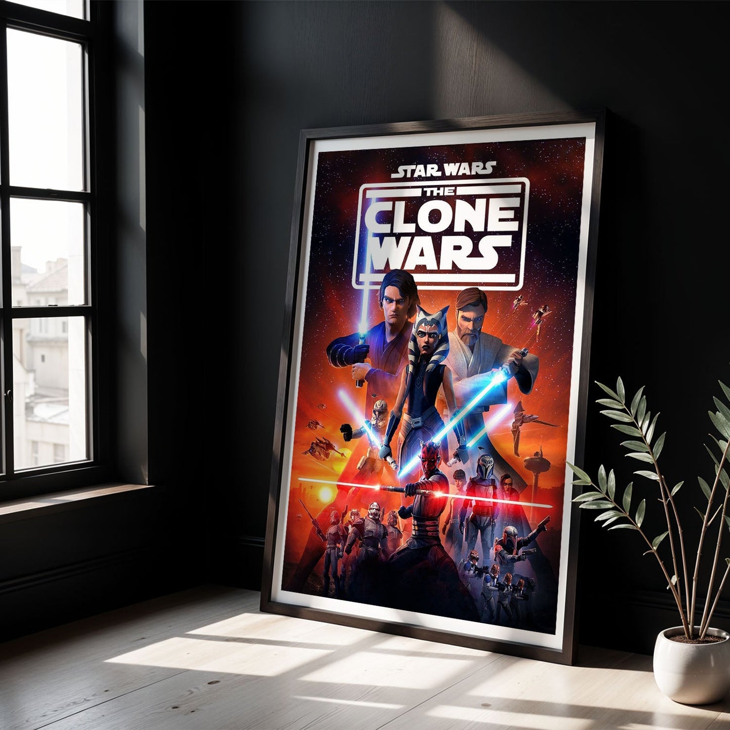 Flex Designs Poster Star Wars The Clone Wars Cartoon 8 x 10" Home Goods - TV Show 2008 TV Show Poster