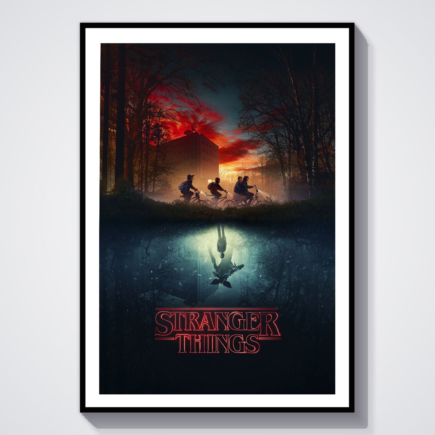 Flex Designs Poster Stranger Things Key Visual 8 x 10" Home Goods - TV Show 2016 TV Show Poster