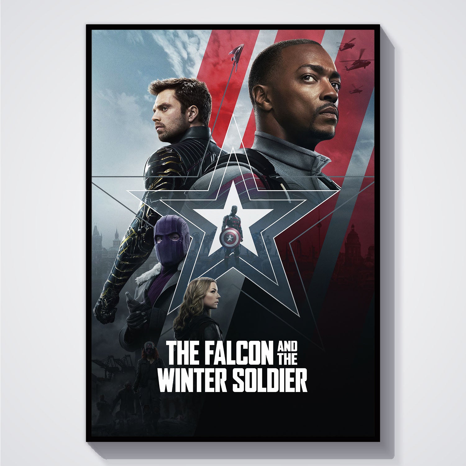 Flex Designs Poster The Falcon and the Winter Soldier Alternate 5 x 7" Home Goods - TV Show 2021 TV Show Poster