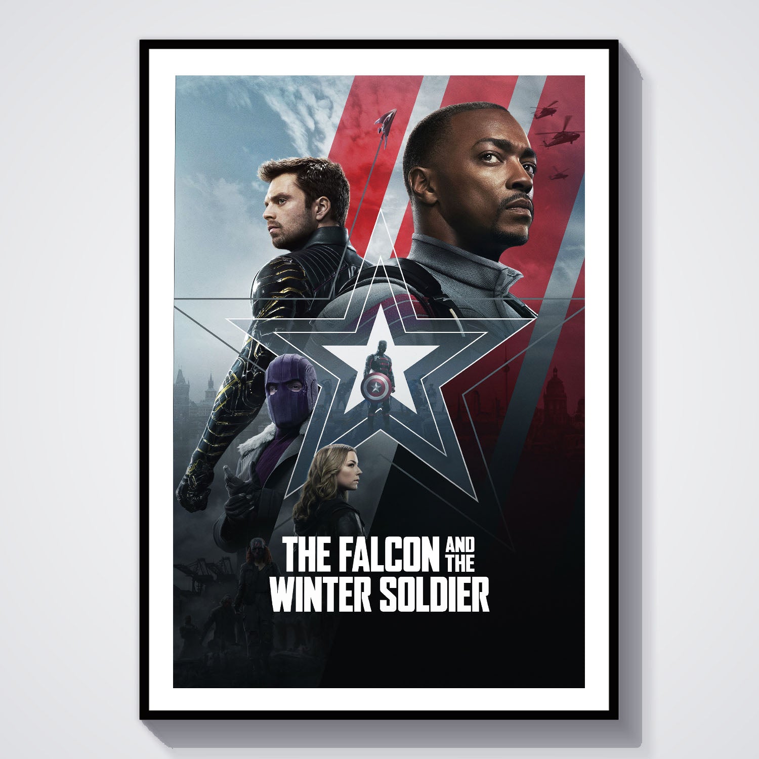 Flex Designs Poster The Falcon and the Winter Soldier Alternate 8 x 10" Home Goods - TV Show 2021 TV Show Poster