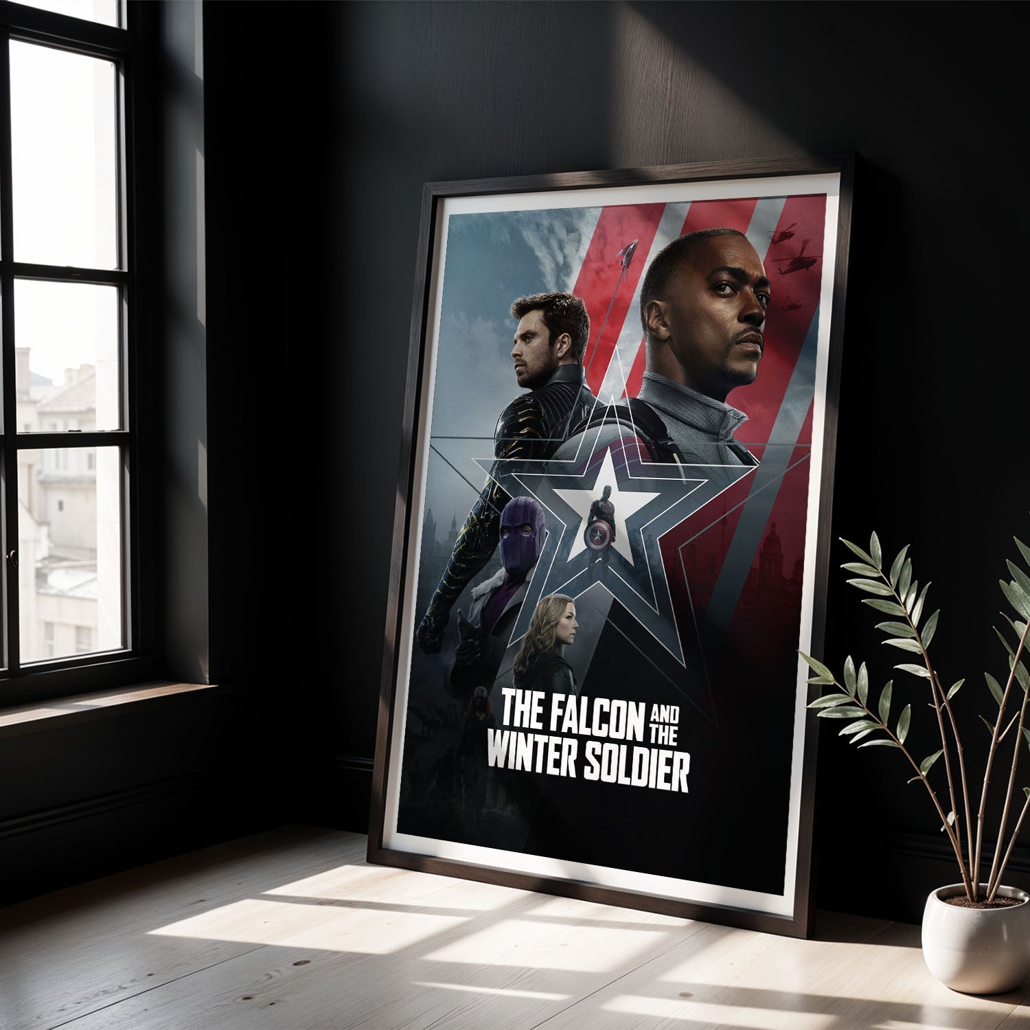 Flex Designs Poster The Falcon and the Winter Soldier Alternate 8 x 10" Home Goods - TV Show 2021 TV Show Poster