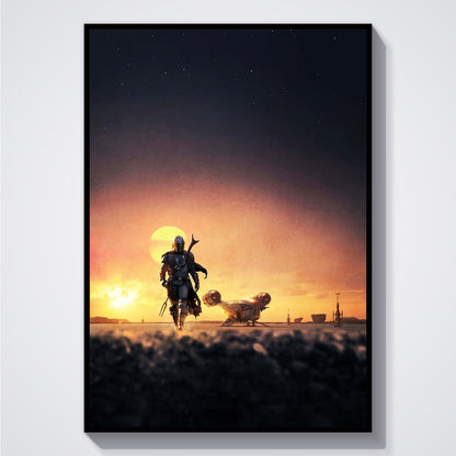 Flex Designs Poster The Mandalorian Key Art 5 x 7" Home Goods - TV Show 2019 TV Show Poster