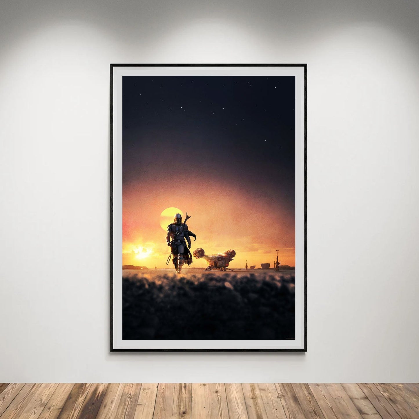 Flex Designs Poster The Mandalorian Key Art 5 x 7" Home Goods - TV Show 2019 TV Show Poster
