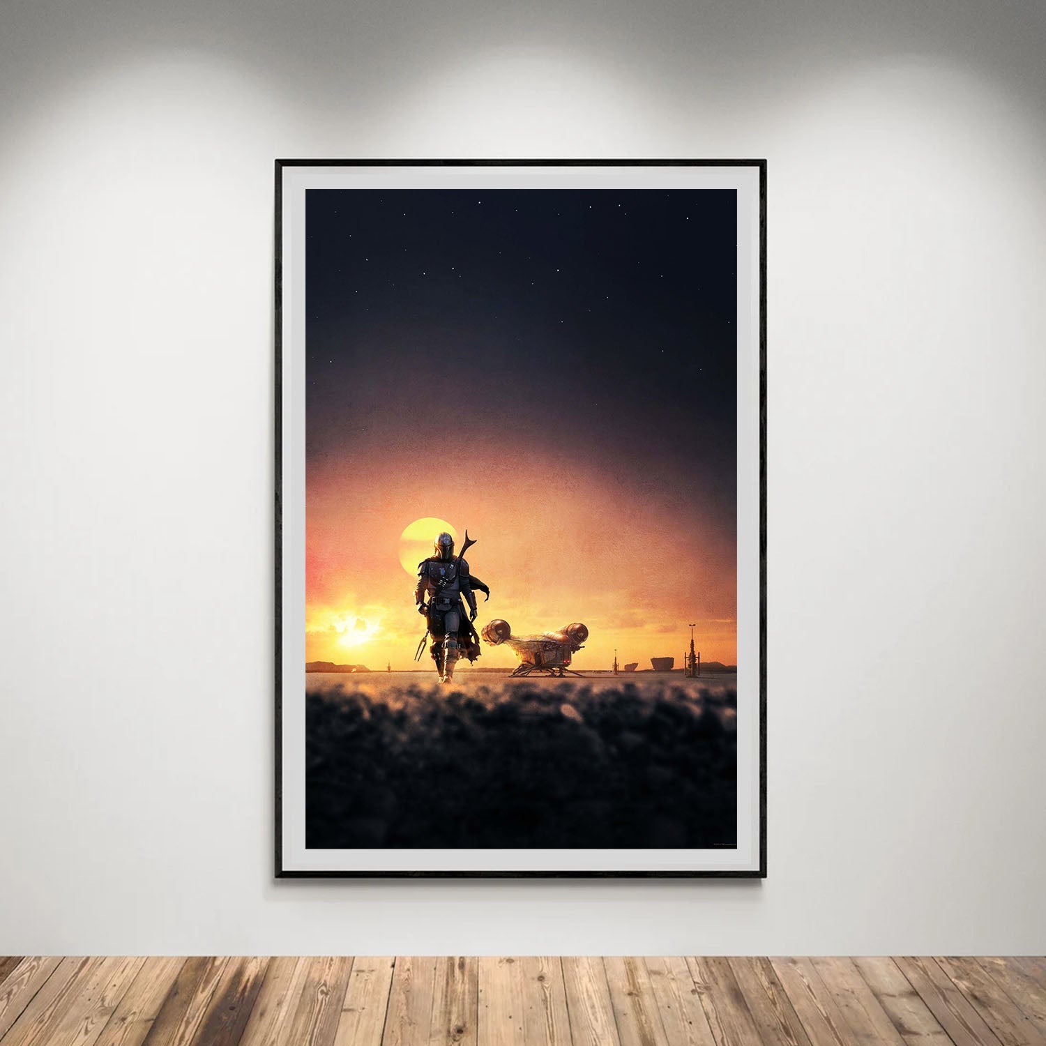 Flex Designs Poster The Mandalorian Key Art 5 x 7" Home Goods - TV Show 2019 TV Show Poster