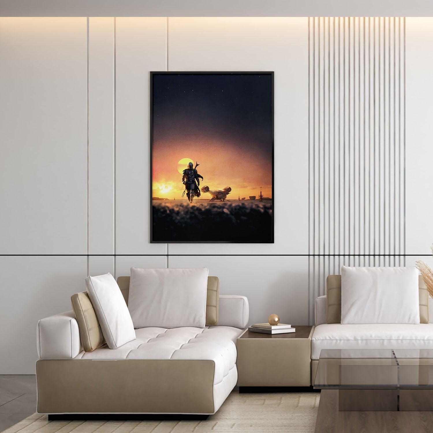 Flex Designs Poster The Mandalorian Key Art 5 x 7" Home Goods - TV Show 2019 TV Show Poster