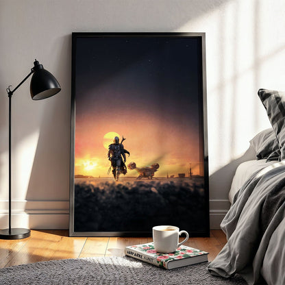 Flex Designs Poster The Mandalorian Key Art 5 x 7" Home Goods - TV Show 2019 TV Show Poster