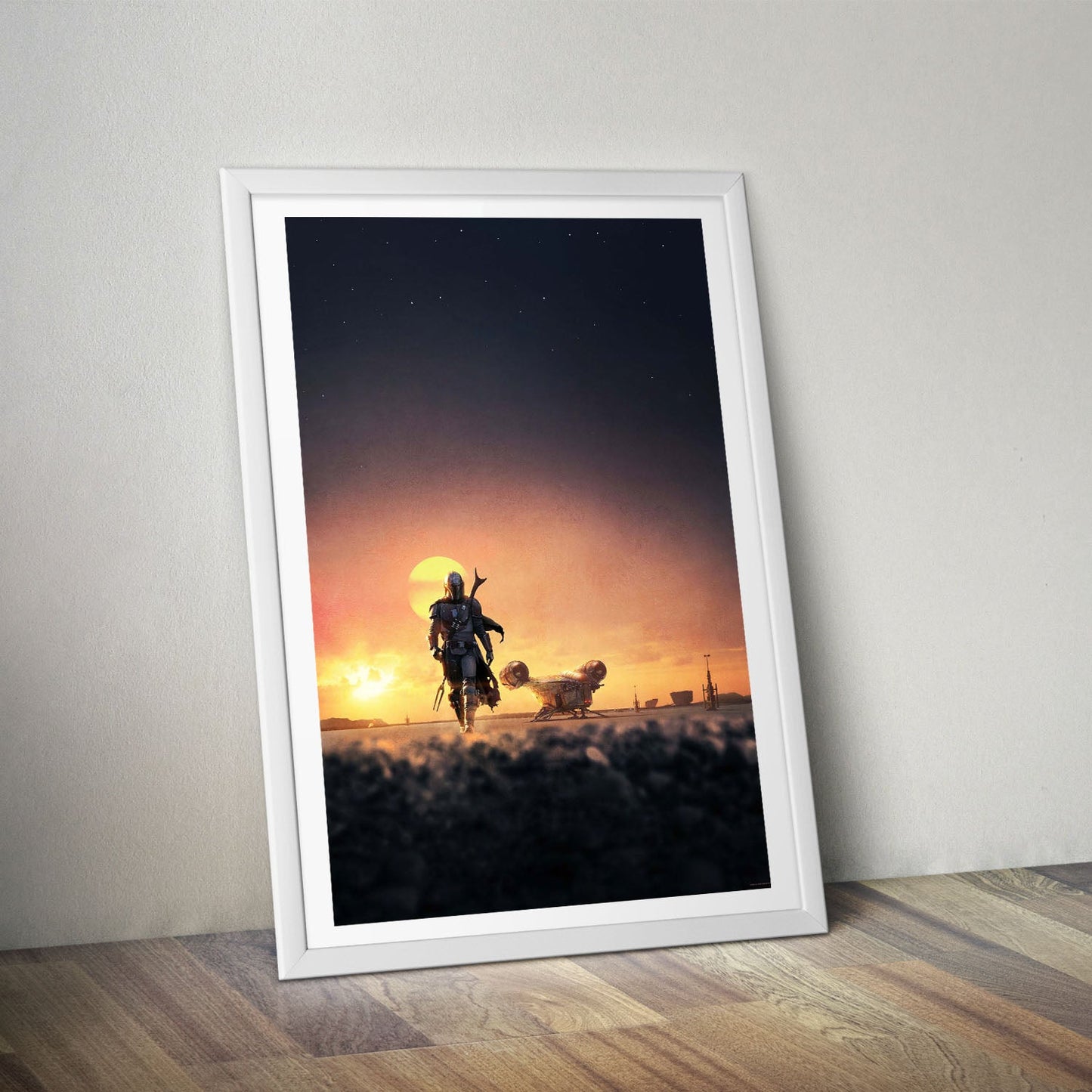 Flex Designs Poster The Mandalorian Key Art 8 x 10" Home Goods - TV Show 2019 TV Show Poster