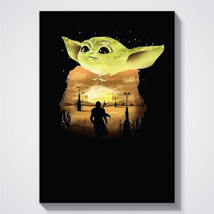 Flex Designs Poster The Mandalorian Key Visual 5 x 7" Home Goods - TV Show 2019 TV Show Poster