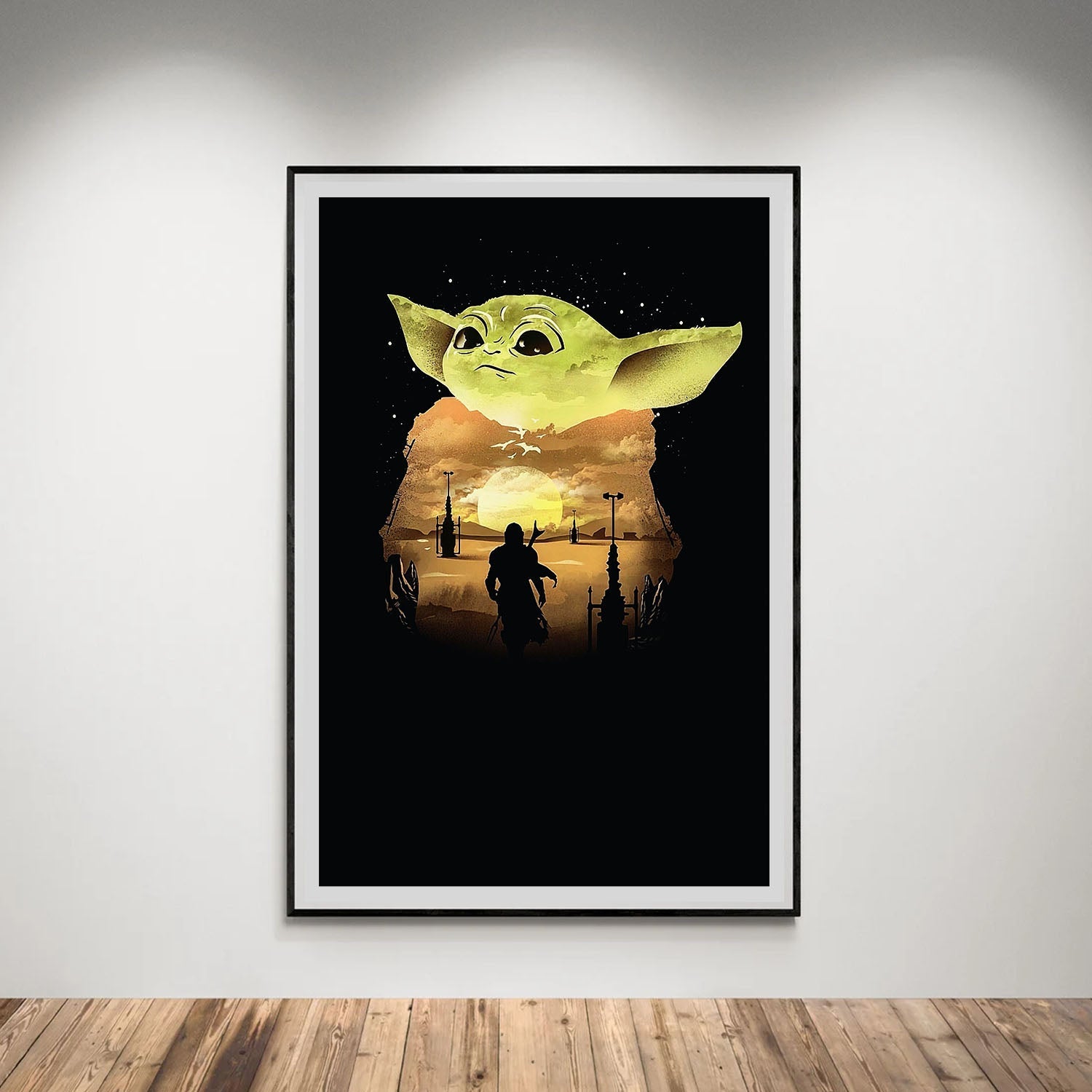 Flex Designs Poster The Mandalorian Key Visual 5 x 7" Home Goods - TV Show 2019 TV Show Poster