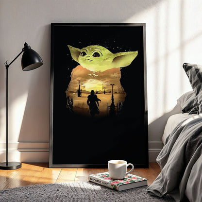 Flex Designs Poster The Mandalorian Key Visual 5 x 7" Home Goods - TV Show 2019 TV Show Poster