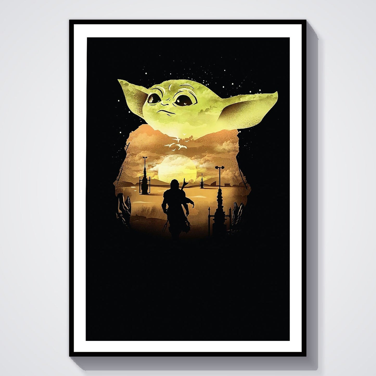 Flex Designs Poster The Mandalorian Key Visual 8 x 10" Home Goods - TV Show 2019 TV Show Poster