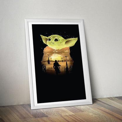 Flex Designs Poster The Mandalorian Key Visual 8 x 10" Home Goods - TV Show 2019 TV Show Poster