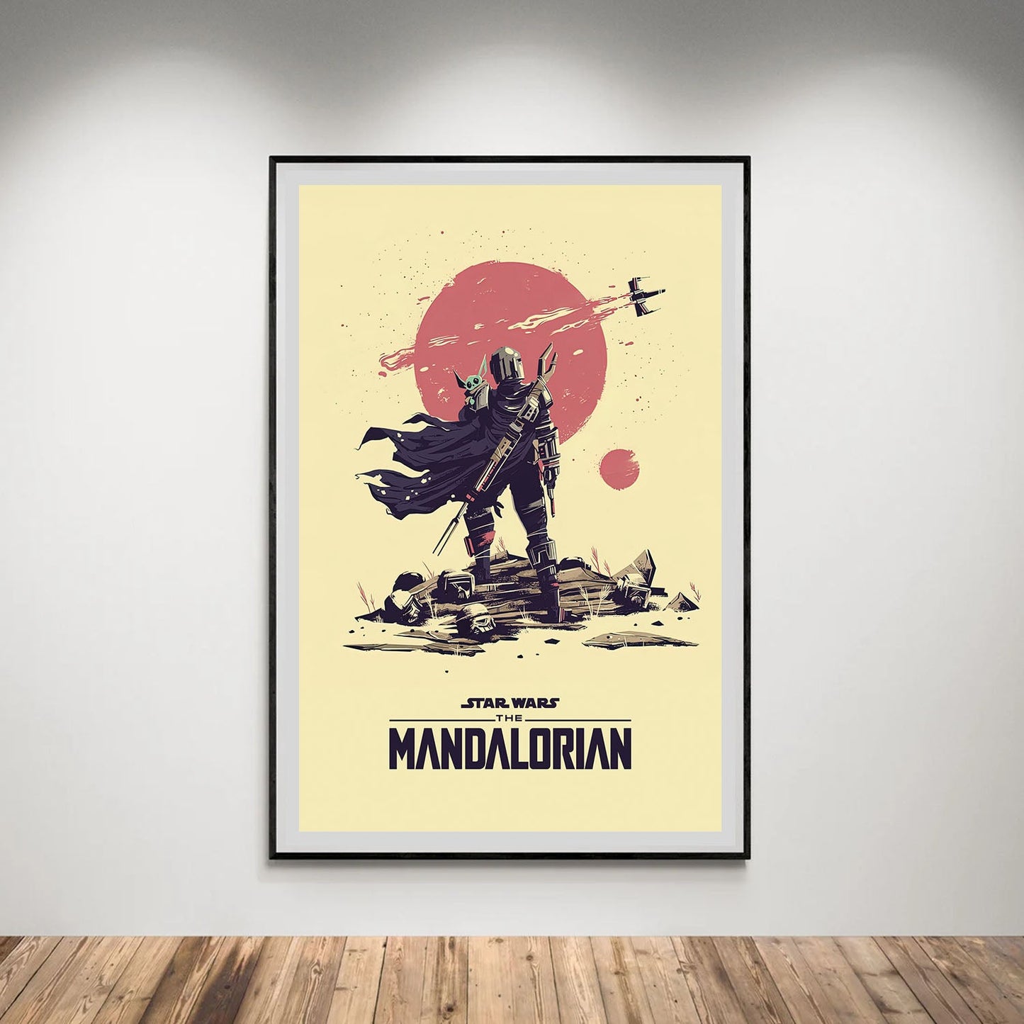Flex Designs Poster The Mandalorian Sketch 5 x 7" Home Goods - TV Show 2019 TV Show Poster