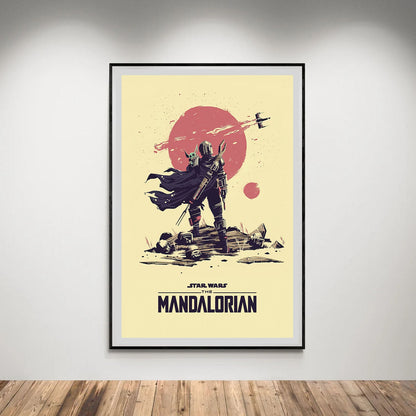 Flex Designs Poster The Mandalorian Sketch 5 x 7" Home Goods - TV Show 2019 TV Show Poster
