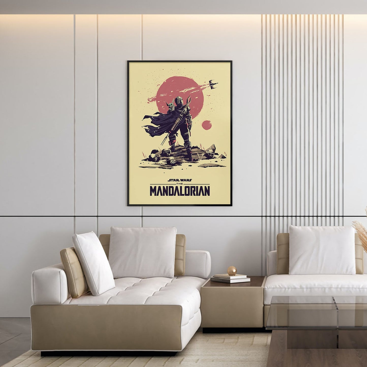 Flex Designs Poster The Mandalorian Sketch 5 x 7" Home Goods - TV Show 2019 TV Show Poster