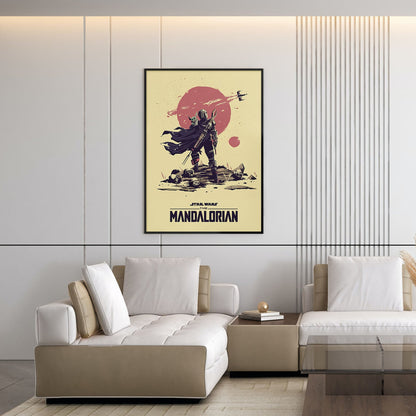 Flex Designs Poster The Mandalorian Sketch 5 x 7" Home Goods - TV Show 2019 TV Show Poster