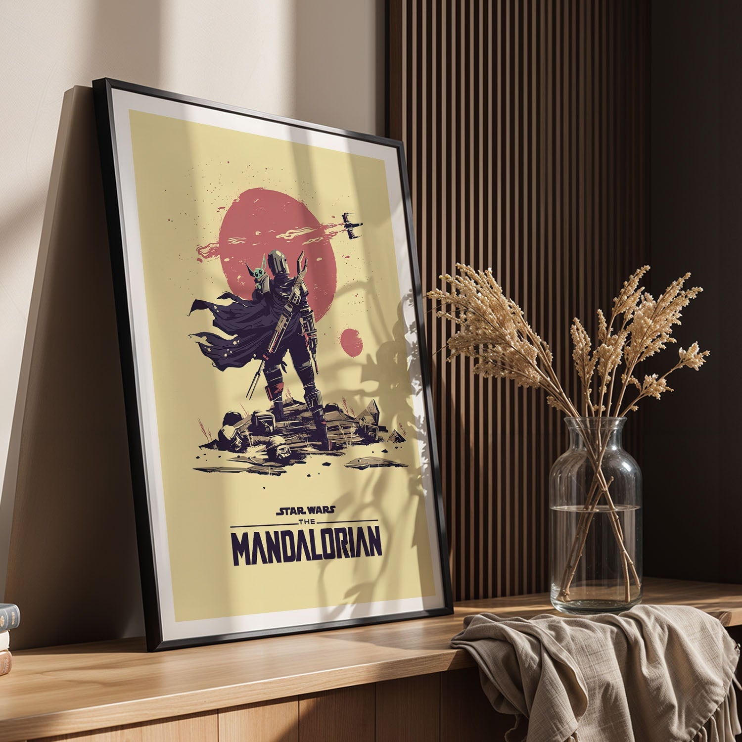 Flex Designs Poster The Mandalorian Sketch 8 x 10" Home Goods - TV Show 2019 TV Show Poster