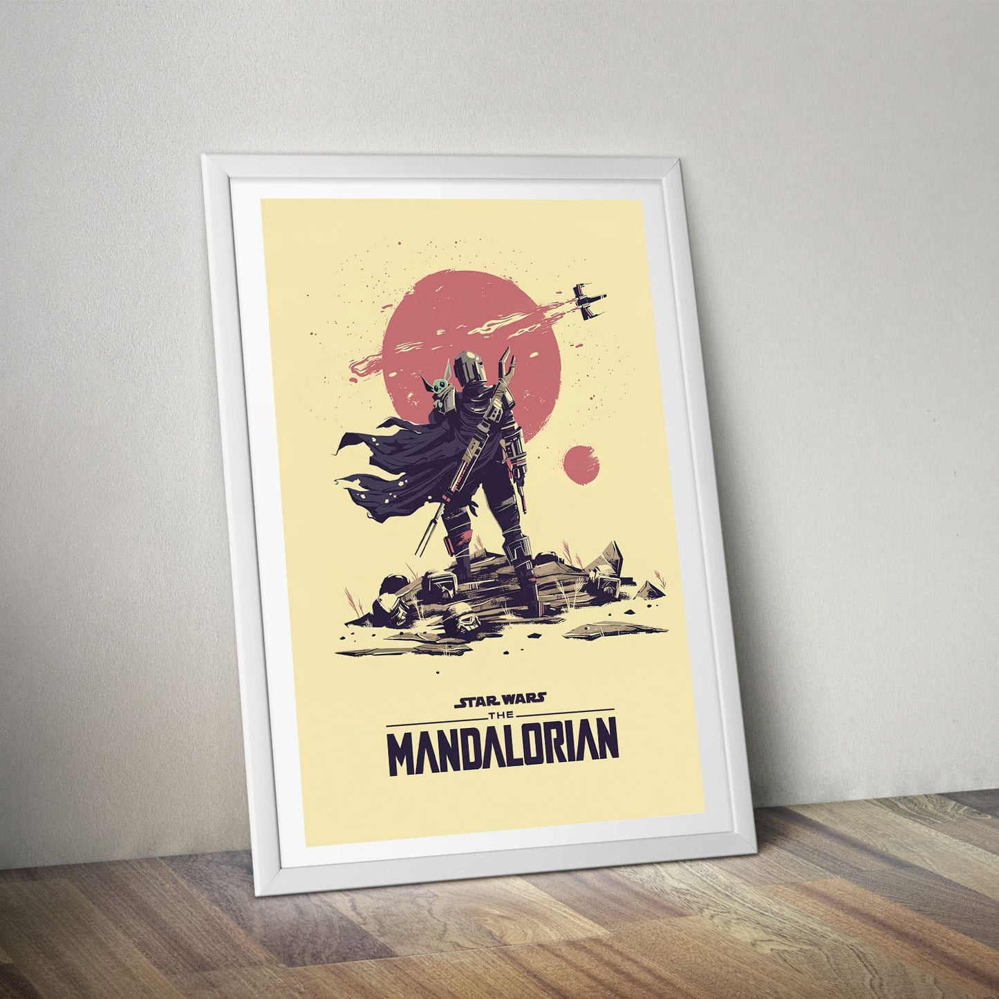 Flex Designs Poster The Mandalorian Sketch 8 x 10" Home Goods - TV Show 2019 TV Show Poster