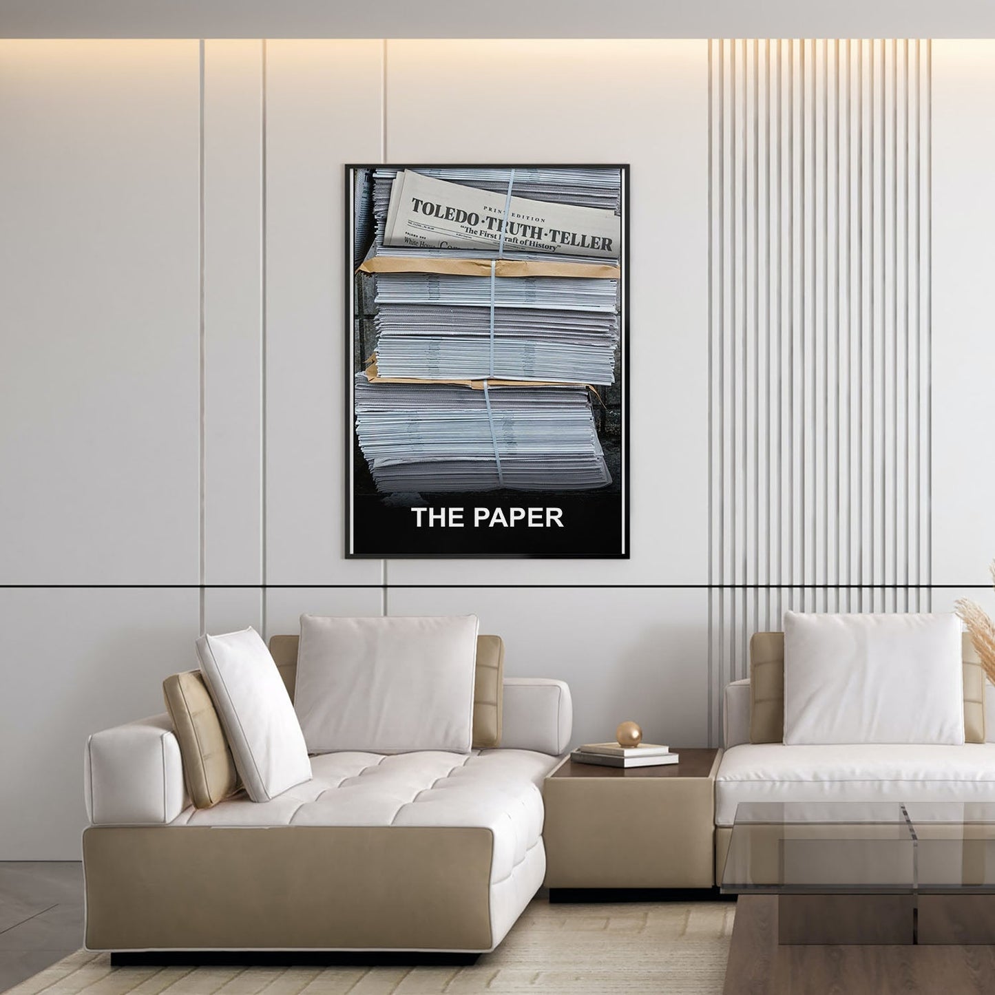 Flex Designs Poster The Paper Key Visual 5 x 7" Home Goods - Movie 2025 Movie Poster