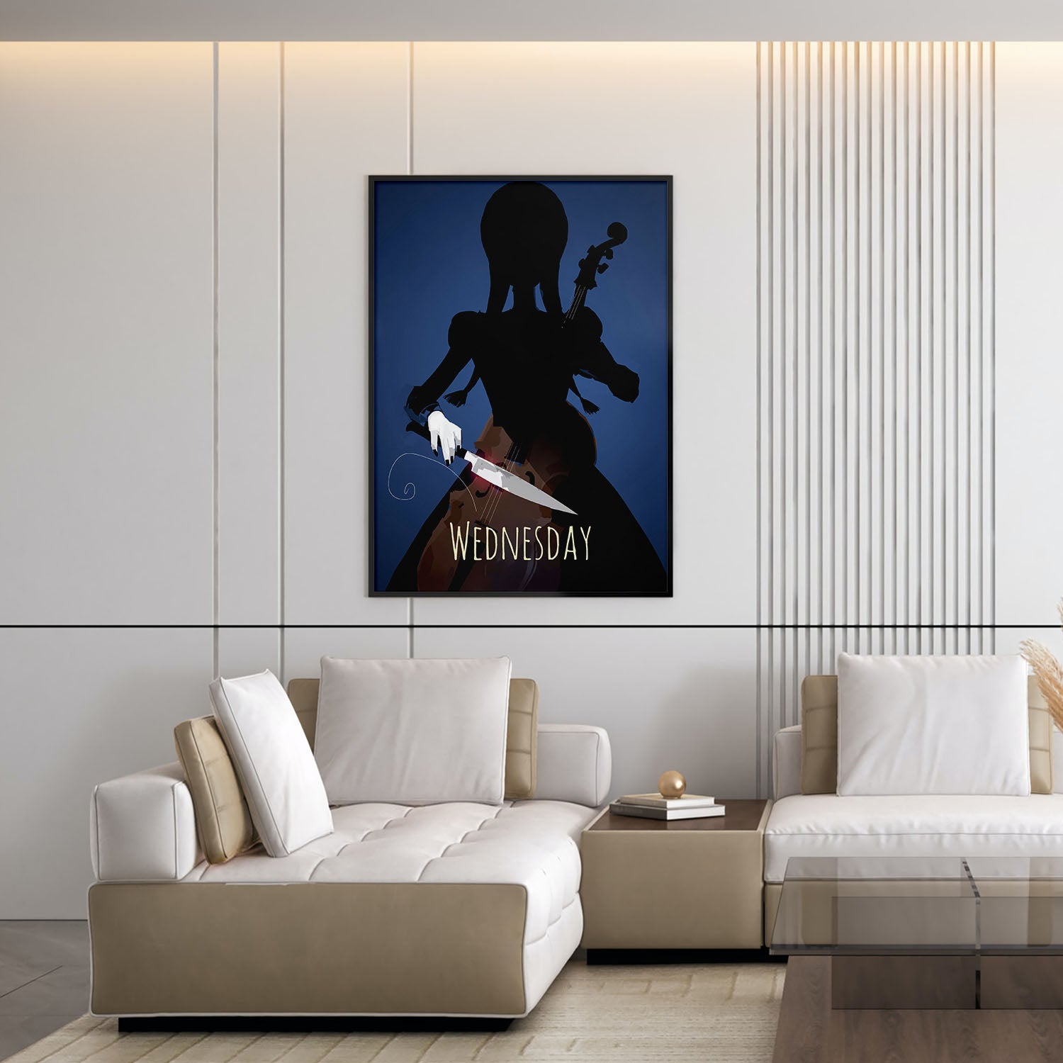 Flex Designs Poster Wednesday Cartoonified 5 x 7" Home Goods - TV Show 2022 TV Show Poster