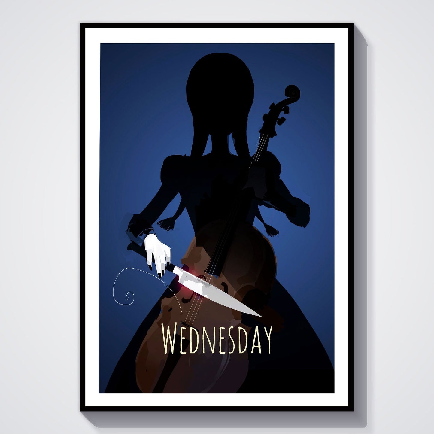 Flex Designs Poster Wednesday Cartoonified 8 x 10" Home Goods - TV Show 2022 TV Show Poster