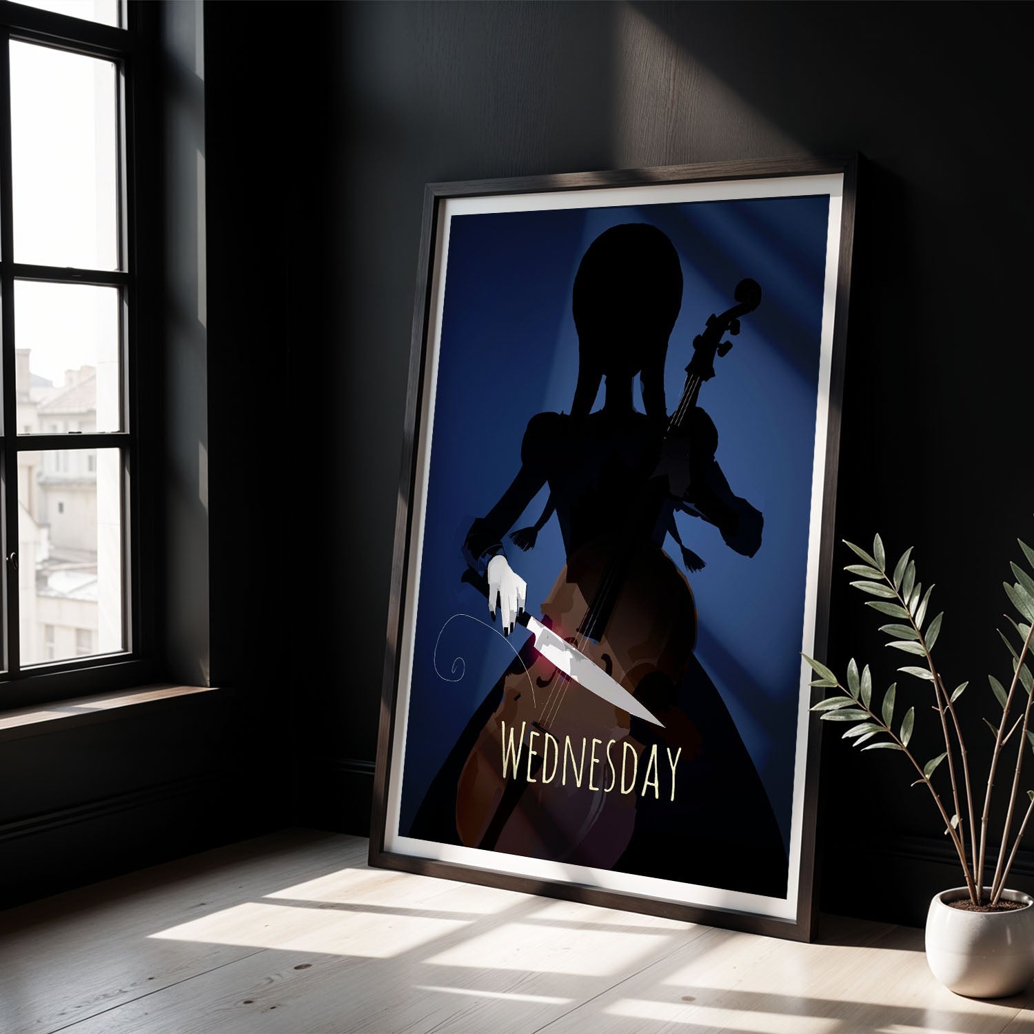Flex Designs Poster Wednesday Cartoonified 8 x 10" Home Goods - TV Show 2022 TV Show Poster