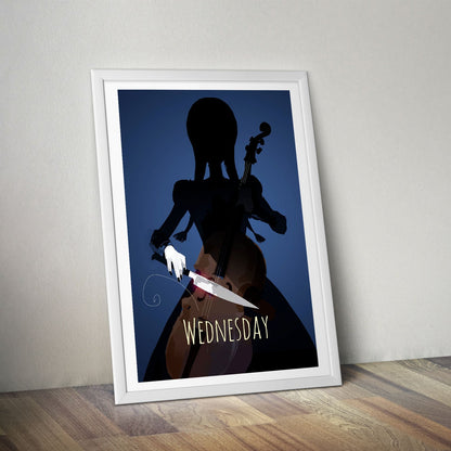 Flex Designs Poster Wednesday Cartoonified 8 x 10" Home Goods - TV Show 2022 TV Show Poster