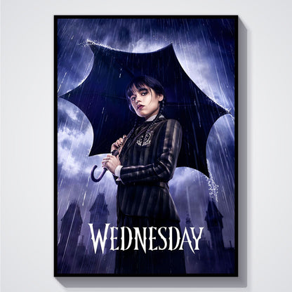Flex Designs Poster Wednesday Purple Rain 5 x 7" Home Goods - TV Show 2022 TV Show Poster