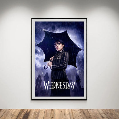 Flex Designs Poster Wednesday Purple Rain 5 x 7" Home Goods - TV Show 2022 TV Show Poster