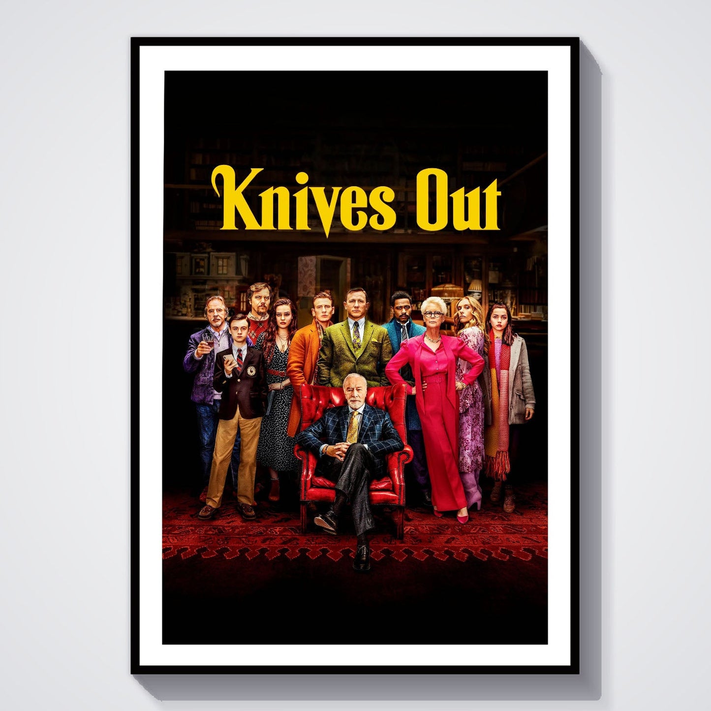 Flex Designs Poster Knives Out Cover 8 x 10" Home Goods - Movie 2019 Movie Poster