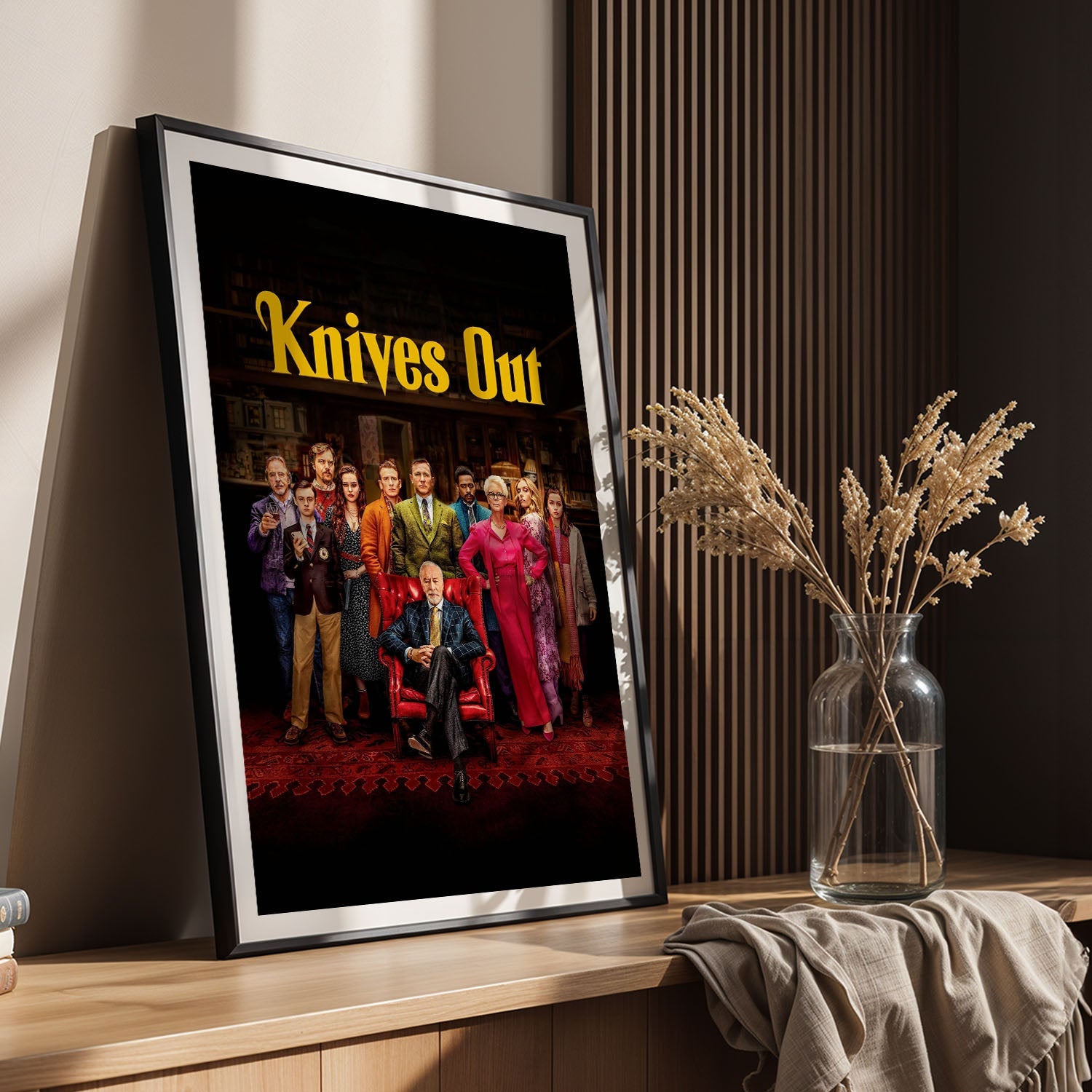 Flex Designs Poster Knives Out Cover 8 x 10" Home Goods - Movie 2019 Movie Poster