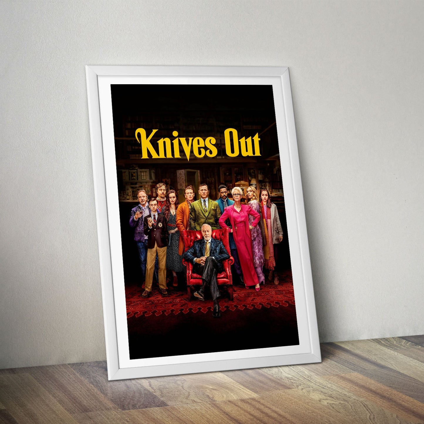 Flex Designs Poster Knives Out Cover 8 x 10" Home Goods - Movie 2019 Movie Poster