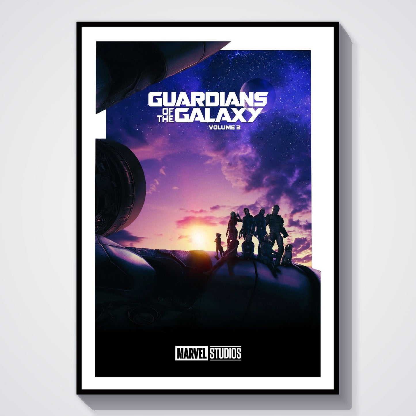 Flex Designs Poster Guardians of the Galaxy Vol 3 Minimalist 8 x 10" Home Goods - Movie 2023 Movie Poster
