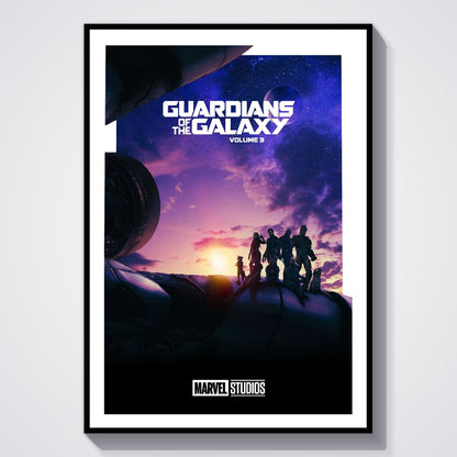 Flex Designs Poster Guardians of the Galaxy Vol 3 Minimalist 8 x 10" Home Goods - Movie 2023 Movie Poster