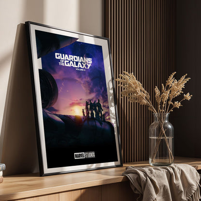 Flex Designs Poster Guardians of the Galaxy Vol 3 Minimalist 8 x 10" Home Goods - Movie 2023 Movie Poster