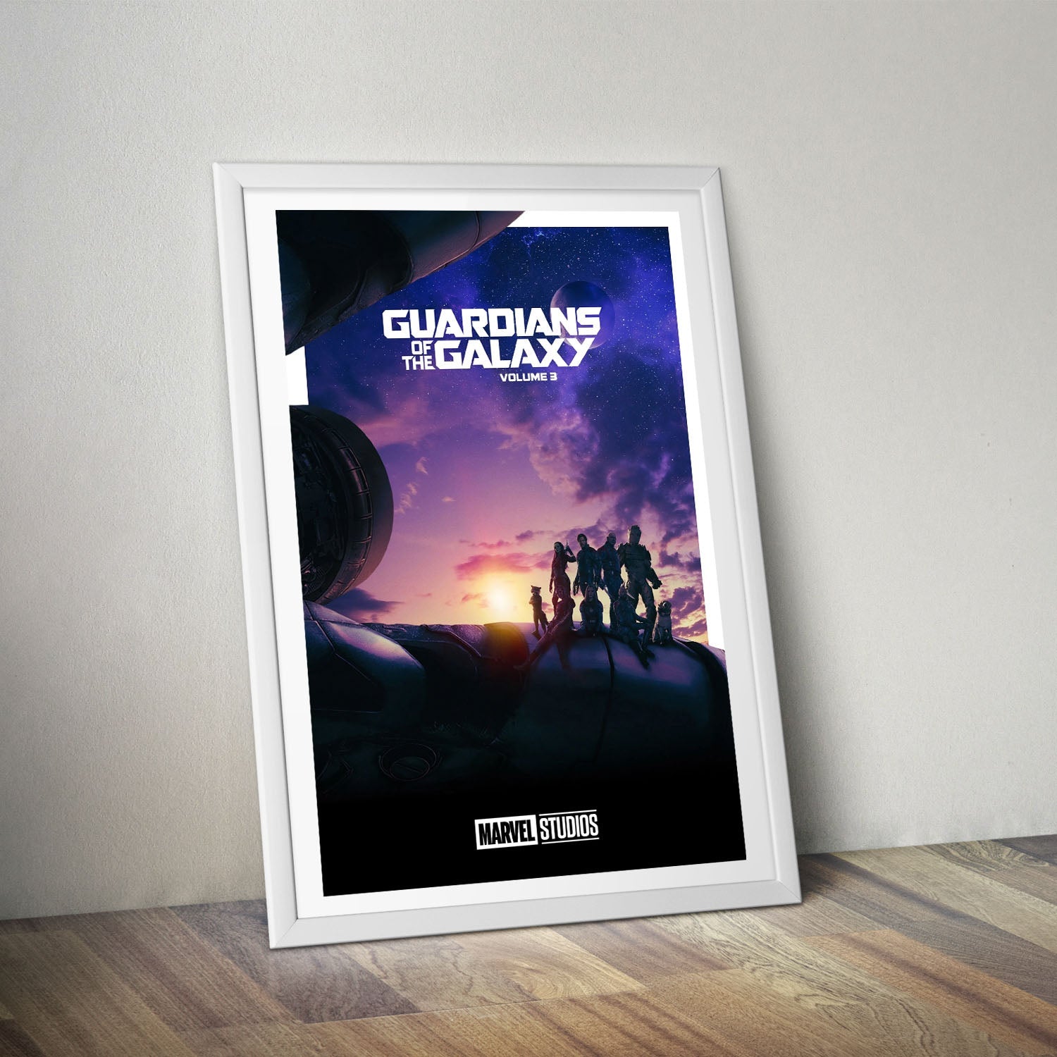 Flex Designs Poster Guardians of the Galaxy Vol 3 Minimalist 8 x 10" Home Goods - Movie 2023 Movie Poster