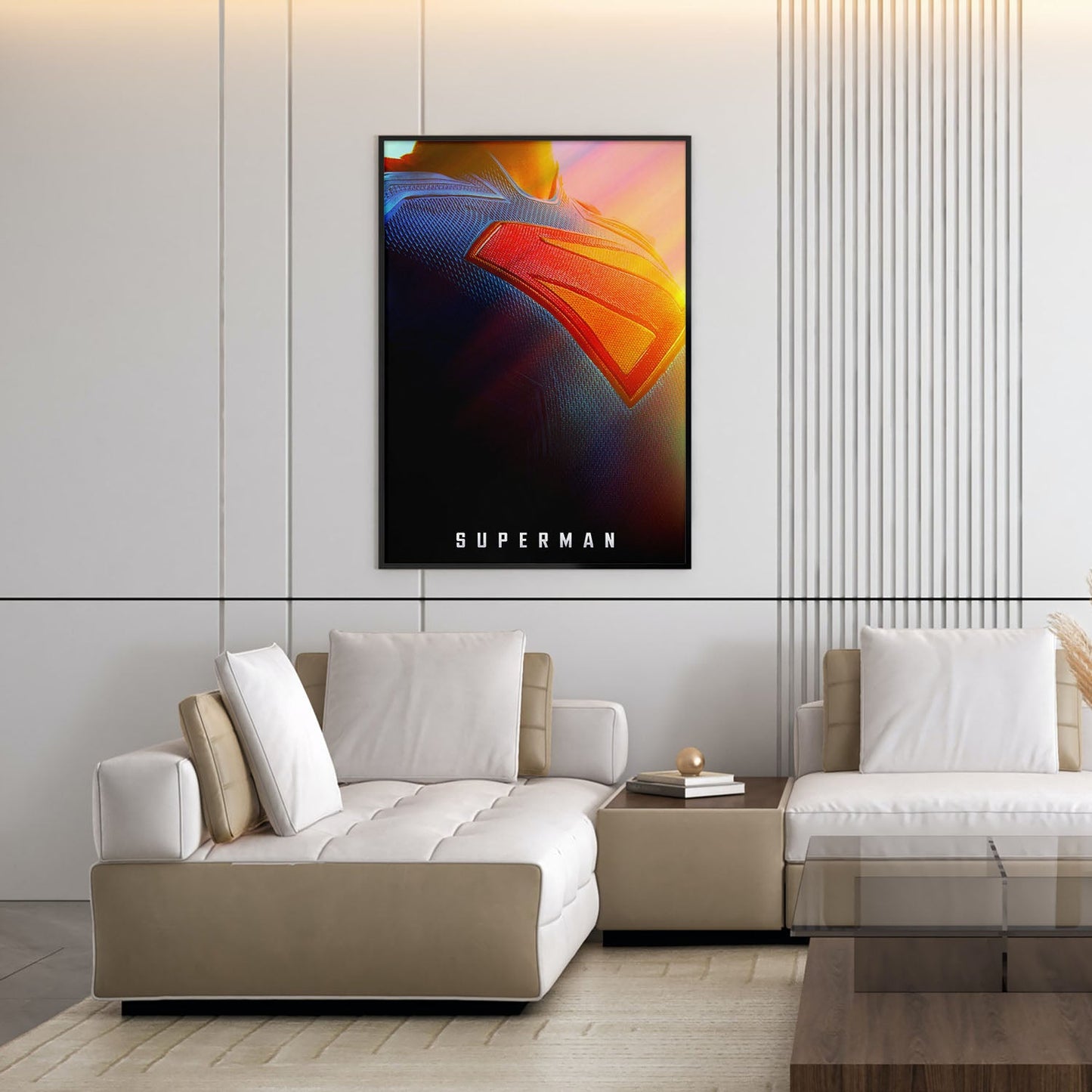 Flex Designs Poster Superman 2025 Crest 5 x 7" Home Goods - Movie 2025 Movie Poster