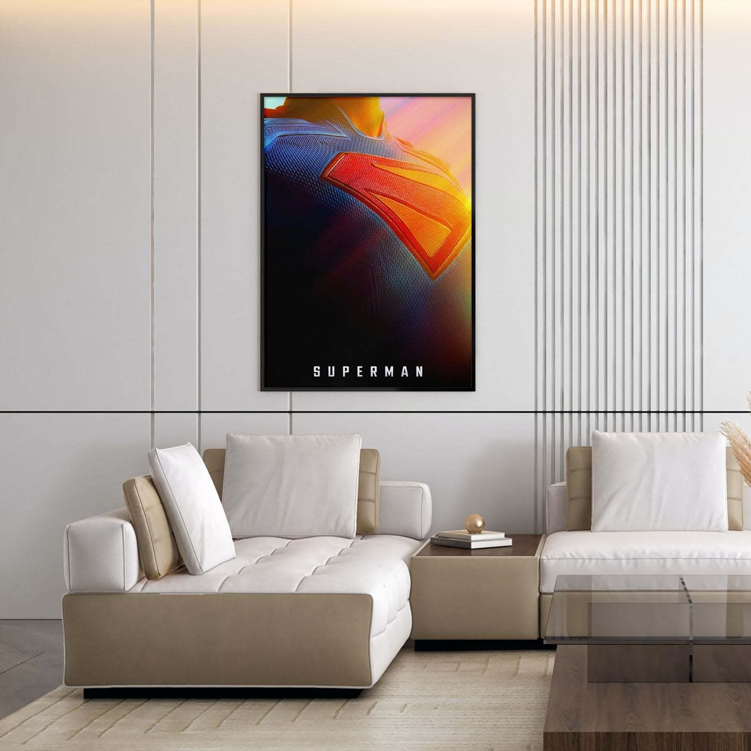Flex Designs Poster Superman 2025 Crest 5 x 7" Home Goods - Movie 2025 Movie Poster