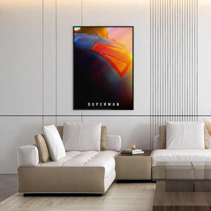 Flex Designs Poster Superman 2025 Crest 5 x 7" Home Goods - Movie 2025 Movie Poster