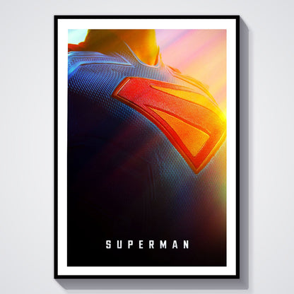 Flex Designs Poster Superman 2025 Crest 8 x 10" Home Goods - Movie 2025 Movie Poster