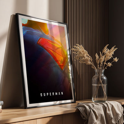 Flex Designs Poster Superman 2025 Crest 8 x 10" Home Goods - Movie 2025 Movie Poster