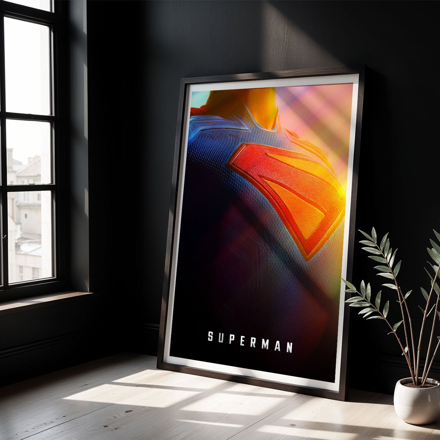 Flex Designs Poster Superman 2025 Crest 8 x 10" Home Goods - Movie 2025 Movie Poster