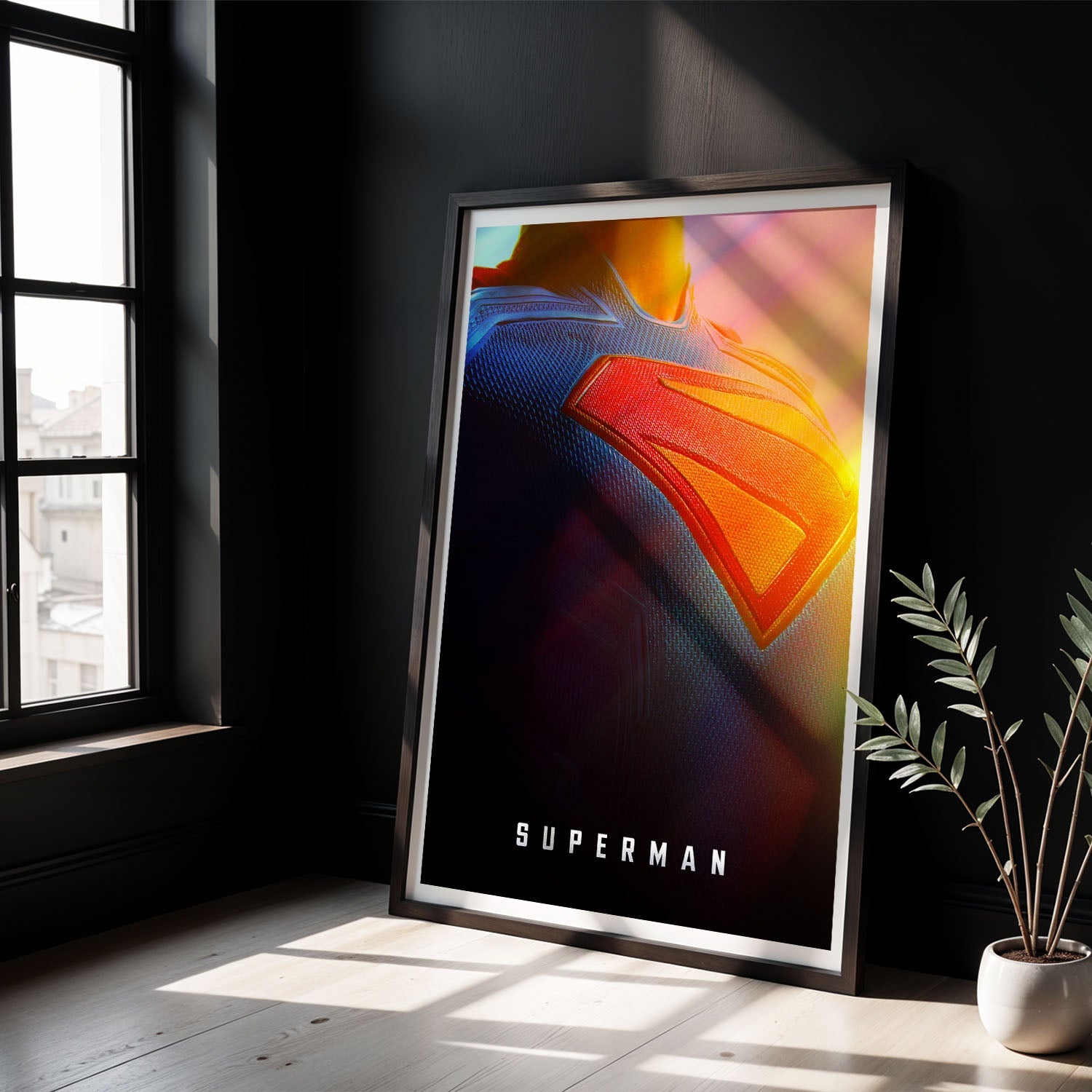 Flex Designs Poster Superman 2025 Crest 8 x 10" Home Goods - Movie 2025 Movie Poster