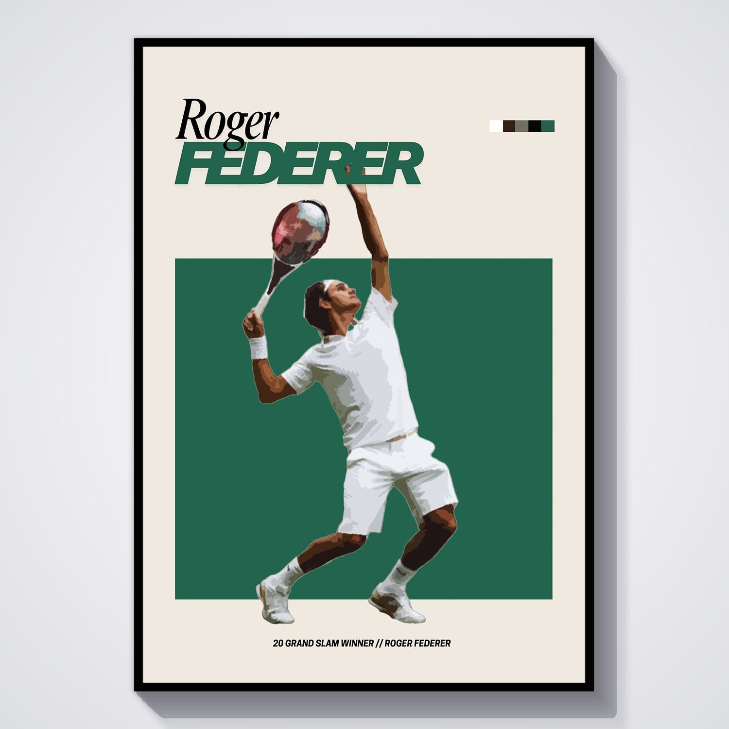 Flex Designs Poster Roger Federer FlexM 5 x 7" Home Goods - Sports  Poster