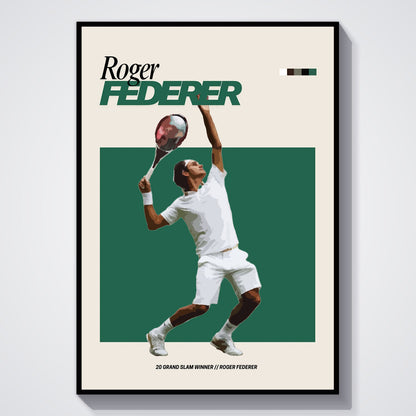 Flex Designs Poster Roger Federer FlexM 5 x 7" Home Goods - Sports  Poster