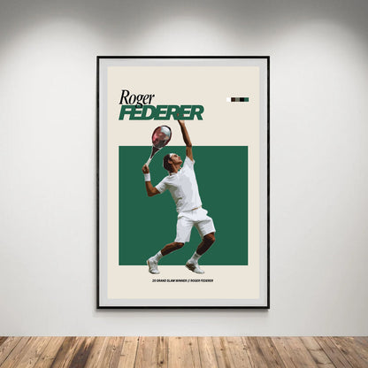 Flex Designs Poster Roger Federer FlexM 8 x 10" Home Goods - Sports  Poster